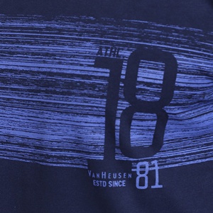 Camiseta de Hombre 100% Algodón, Casual, a Rayas, Cuello Redondo, Manga Larga, Tejida, Ecológica, Tallas Grandes, al por Mayor, Estampada, Hecha en Bangladesh - Product Image 2