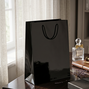 Wholesale Takeout Bouquet <b>Packaging</b> <b>Printed</b> Silver Coated Thickened Paper Gift Wine Bottle Carrier Tote Wine Bag - Product Image 1