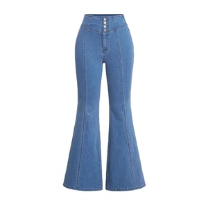 Pantalones Vaqueros Acampanados para Mujer, Pantalones Deportivos de Invierno, Pantalones Acampanados con Logotipo Personalizado Estampado y Bordado, Pantalones de Mujer en Oferta - Product Image 3