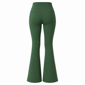 Women High Waist <b>Flare</b> Yoga Pants Print Bell Bottom <b>Leggings</b> Tummy Control Trousers Workout Activewear - Product Image 2