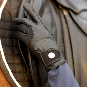 Gants d'équitation en cuir PU durable, imperméables, doublés de polaire thermique, pour l'hiver et les températures froides - Product Image 5