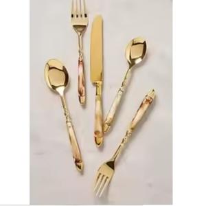 Juego de Cubiertos Metálicos para Hostelería y Restauración con Incrustaciones de Hueso, de Uso Diario, de Alta Calidad, en Todos los Tamaños - Product Image 6