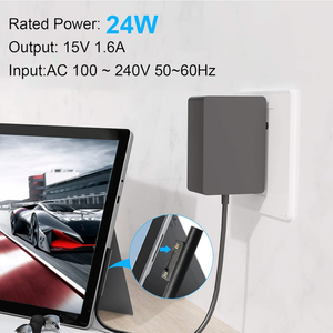 Nuevo Cargador de 24W 15V 1.6A para Laptop, Fuente de Alimentación para Microsoft <span class=keywords><strong>Surface</strong></span> Go/Go 2/Go 3/<span class=keywords><strong>Pro</strong></span> <span class=keywords><strong>4</strong></span> Core <span class=keywords><strong>M3</strong></span>/<span class=keywords><strong>Pro</strong></span> 3 Core <span class=keywords><strong>M3</strong></span>, Adaptador de Corriente CA - Product Image 6
