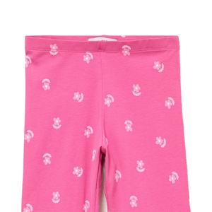 Leggings de Algodón Rosa Frambuesa para Niñas, Cintura Elástica, Elastano, Suaves y Elásticos, Ajuste Delgado, Tallas 4Y-14Y, Pantalones Casuales de Verano para Niños - Product Image 4