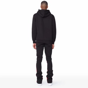 Conjunto de Chándal 100% Algodón con Lavado Ácido para Hombre, Personalizable, con Sudadera con Cremallera y Estampado Puff de Alto Gramaje y Pantalones Jogger Acampanados - Product Image 5