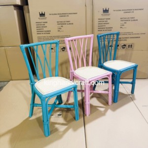 Sillas Infantiles de Ratán Natural Personalizadas para Negocios de Alquiler, Fiestas de Cumpleaños y Bodas, Muebles Hechos a Mano, Proveedor OEM ODM - Product Image 4