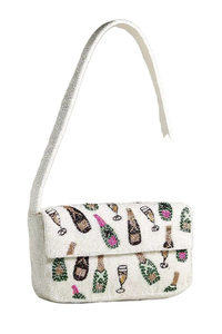 Bolso de mano tipo clutch con cuentas de colores para mujer, elegante, con bordado de cuentas, clásico, de MULTI CRAFT - Product Image 5