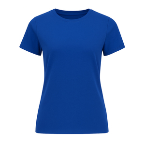 Camiseta de Algodón Transpirable de Color Sólido para Mujer, Ecológica, 200g, Secado Rápido, Estilo Casual de Verano, Corte Regular, Manga Corta - Product Image 6