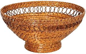 Corbeille à fruits élégante en rotin, très vendue, s'intègre parfaitement aux fruits et aux fleurs aux couleurs vives. - Product Image 6