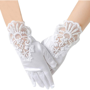 Guantes Masónicos Eminent Commander de Cuero Blanco con Tela de Algodón, Poliéster/Algodón/Metálico, Transpirables, para las Cuatro Estaciones, para Exteriores - Product Image 4