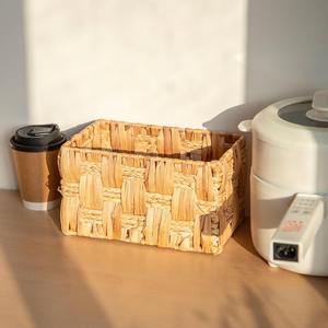 Panier de rangement en jacinthe d'eau fait main, panier de rangement rectangulaire fait main, vente en gros, écologique, fabriqué au Vietnam - Product Image 4