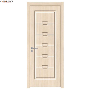 Puertas de Baño Modernas con Ranuras de Madera Sólida de Melamina PVC, Resistentes al Agua y al Moho, de Buena Calidad - Product Image 1