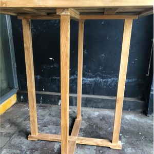 Indonesian Handmade Solid Teak Wood <b>Bar</b> <b>Table</b> Rectangle High Standing Bistro <b>Table</b> for Cafe Restaurant Indoor Outdoor Furniture - Product Image 4