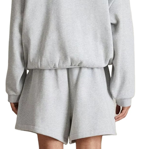 High Quality Solid Color Zip <b>Up</b> Hooded Top Men Blank Two Piece Set Durable Blend Breathable Apparel Bag <b>Box</b> - Product Image 2