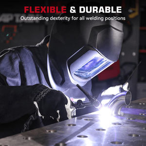 Guantes de Soldador de Cuero Vacuno Resistentes, con Costuras Reforzadas y Forro Suave, para Soldadura TIG - Product Image 4