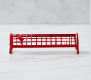 Reposacucharas de metal con recubrimiento en polvo rojo, soporte para cubiertos en forma de triángulo arqueado para uso en cocina, hogar y comedor. - Product Image 3