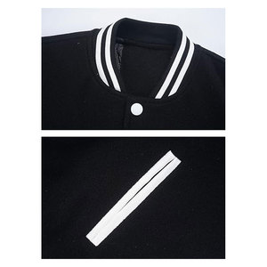 Mens Varsity <b>Jackets</b> Faux <b>Leather</b> Sleeve Letterman Boys College Baseball <b>Jacket</b> Stylish <b>Retro</b> Athletic Outerwear Casual - Product Image 5