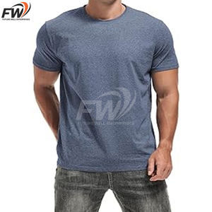 Camisetas de algodón para hombre, estilo nuevo, manga corta, cuello redondo, lisas, informales, para hombre. - Product Image 1