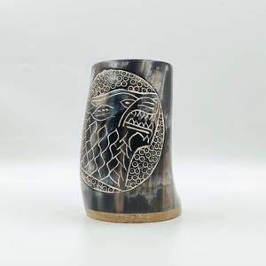 Best Quality Natural Horn <b>Mug</b> Tankard Handmade Buffalo Horn with Engraving Customized Horn <b>Mugs</b> manufactured for Drinking - Product Image 5