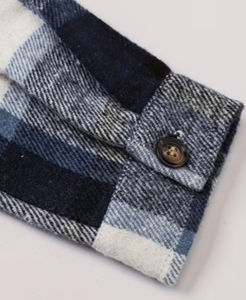 Hardihood International Autres Chemises en coton à carreaux bleus et blancs à manches longues Autres vêtements - Product Image 3
