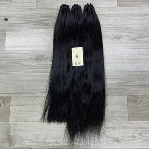 Extensions de cheveux humains vierges noirs naturels du Vietnam en gros, mèches doubles tirées à la machine - Product Image 6