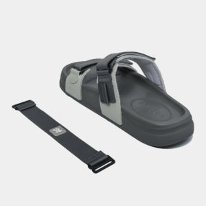 Sandalias de Secado Rápido, Color Gris Oscuro, Material Suave, Plataforma de 5 Ganchos, Servicio OEM de Vietnam, Casuales, Cómodas, con Tiras Cruzadas y Punta Abierta - Product Image 2