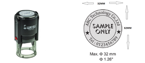 Factory Outlet Self-inking <strong>Stamp</strong> Automatic <strong>Stamp</strong> 32mm Round Sellos