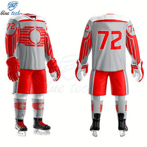 Wholesale Professional Ice Hockey Uniform Custom Sublimated Hockey Jersey and Shorts for Teams Training and Games - Product Image 4
