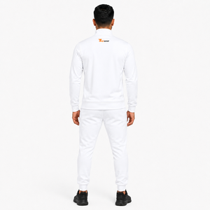Conjunto deportivo de invierno premium para hombre, chaqueta deportiva con cremallera completa y pantalones deportivos tipo jogger, cálidos y forrados. - Product Image 4