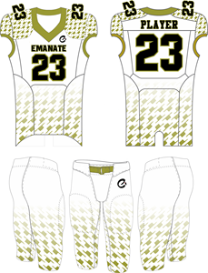 Uniformes de Fútbol Americano Personalizados para Adultos, Transpirables, Tallas Grandes, Manga Corta, Cuello en V, Logotipo Frontal en Tela Twill para Hombre - Product Image 5