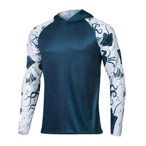 Vente en gros de vêtements de sport pour hommes à manches longues avec capuche, protection solaire, respirants, séchage rapide, pour la pêche - Product Image 6