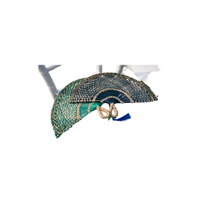 Meilleures ventes ventilateur en jonc de mer Vintage/ventilateurs décoratifs en bambou tissés à la main utilisés pour tenture murale fête mariage été événement - Product Image 2