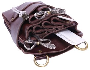 Custom Manufacturer Cheap Price Leather Durable Hairdressing Scissor Holsters High Stylist design New Beauty Care <b>Tool</b> Holster - Product Image 5