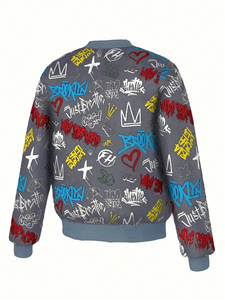 Fabricantes de Chaquetas Varsity Personalizadas para Hombre, Chaqueta Varsity Masculina con Mangas de Cuero PU y Letras Personalizadas para Marca de Ropa - Product Image 3