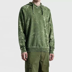 Haut à capuche délavé à l'acide, prêt pour la ville, avec finition délavée effet usé, coupe ample et confortable pour un style décontracté au quotidien. - Product Image 6