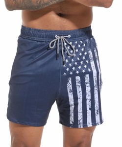 <b>Mens</b> Swim Shorts Stretch Custom Designer 4 Way Stretch Breathable Elastic Waist Pockets 100% Polyester Swimming Board <b>Trunks</b> - Product Image 3