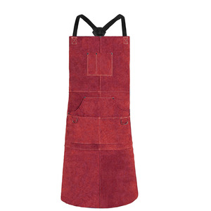 Delantal de soldadura de cuero de vaca, ignífugo, resistente, para construcción industrial, bajo precio, para barbacoa y soldadura - Product Image 6