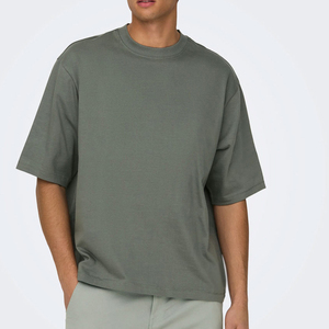 Nueva Camiseta Extra Grande con Lavado Vintage, Algodón de Alta Calidad, Transpirable y Ligera, Ideal para el Verano, con Marca Personalizada - Product Image 1