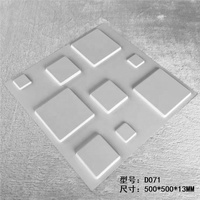 Panel de Pared 3D Geométrico Blanco de PVC, Resistente al Agua y al Fuego, para Decoración de Interiores de Sala de Estar, Dormitorio y Hogar, Precio de Fábrica