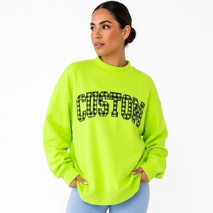 Sweat-shirt universitaire personnalisé de haute qualité, patchwork brodé, col rond, texte personnalisé, pull avec lettres personnalisées, cadeau pour maman, OEM - Product Image 5