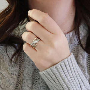 Anillo de Compromiso/Boda de Oro de 14k con Diamantes Cultivados en Laboratorio IGI, Diseño Vintage, Hecho a Mano, Unisex, Regalo de Aniversario - Product Image 2