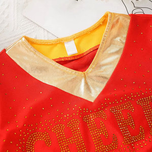 Uniforme de cheerleading pour filles à haute flexibilité avec logo personnalisé pour les événements scolaires et les entraînements de cheerleading - Product Image 4