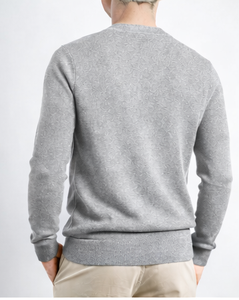 Suéter de Invierno para Hombre, 100% Cachemira Premium, Transpirable, con Patrón de Letras, Tejido de Cable, Grueso, Cálido, Casual, Corte Ajustado - Product Image 2