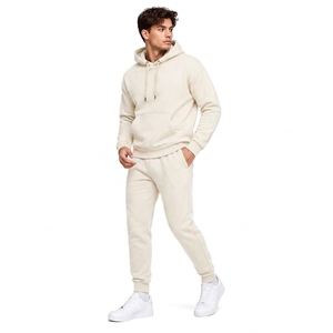 <b>Men</b> Heavyweight Cotton Tracksuit Hoodie Jogger Set Custom Private Label Streetwear Manufacturer - Product Image 6