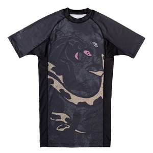 Wholesale <b>Custom</b> Sublimated Printed High Quality <b>Compression</b> Rash Guard <b>Shirts</b> 100% Polyester Quick Dry Anti UV 300g Sports Wear - Product Image 3