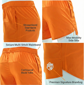 Pantalones Cortos Deportivos Blaze de Spandex y Nailon para Hombre, Sólidos, Transpirables, de Cintura Alta, de Secado Rápido, Casuales, para Fitness - Product Image 2