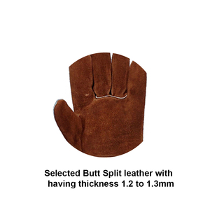Grain Leather Wing Thumb <b>Gardening</b> & Welding Safety Driver Gloves Kevlar <b>Liner</b> Molten Metal Splash Test Type A-Straight Thumb - Product Image 3