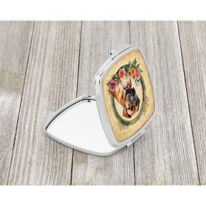 Dogue De Bordeaux Flowers Compact <b>Travel</b> Makeup <b>Mirror</b> Handheld Folding Pocket <b>Mirror</b> for Women and Girls Decorative Gift Idea - Product Image 2