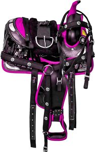 Silla de montar Baretek de cuero inglés para equitación sin arnés, estilo western, la mejor calidad, para placer y senderismo, hecha a medida - Product Image 5