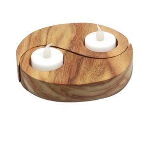 Cylindrical Wholesale Handmade <b>Candle</b> Jar Custom LOGO with Wood Home Decoration <b>Candle</b> Jar - Product Image 6
